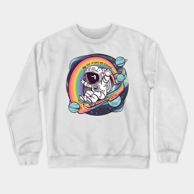 Huge Fan Of Space Both Outer And Personal. Crewneck Sweatshirt by alby store